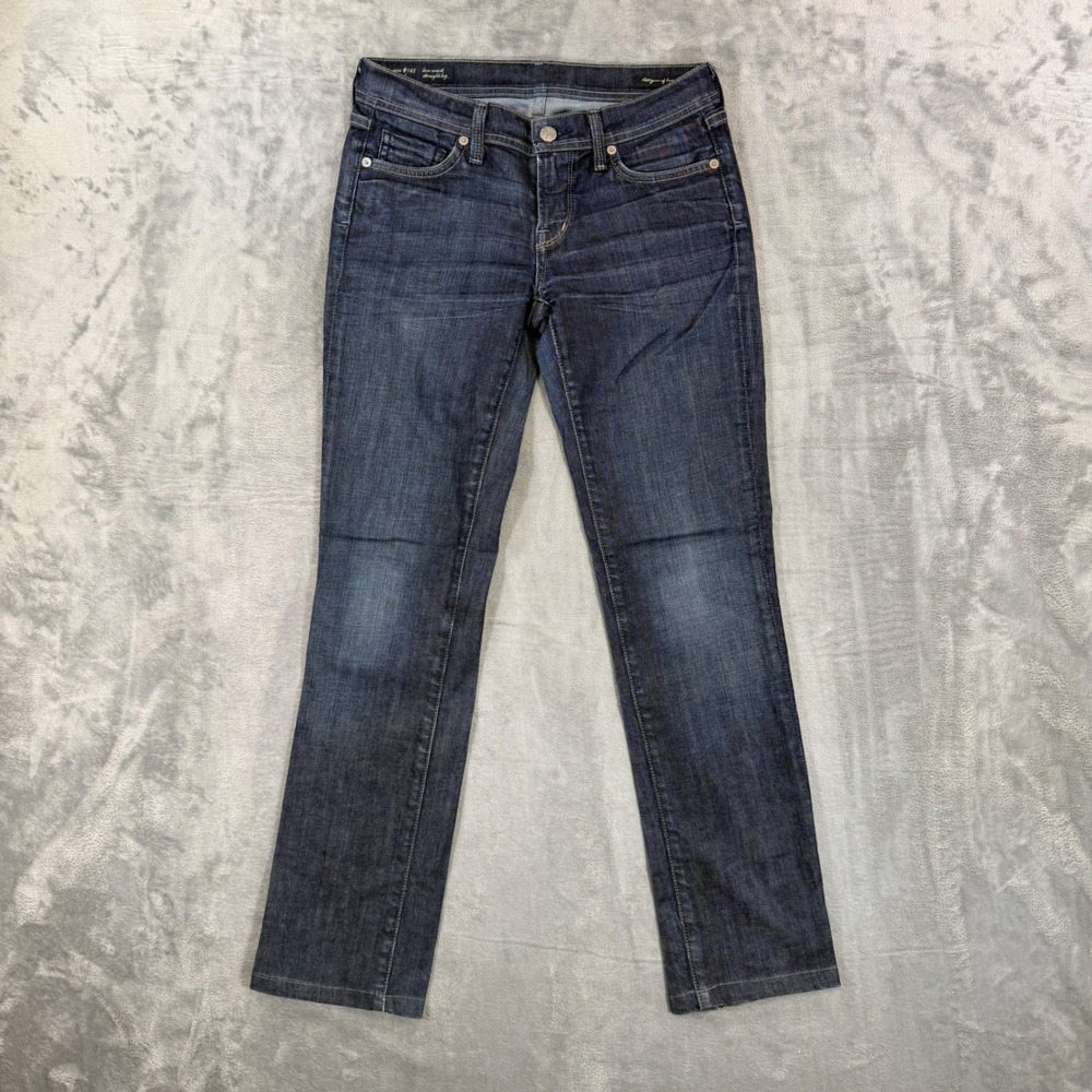 Citizens of Humanity Ava Low Waist‎ Straight Leg Jeans Women's Sz 26 Dark Blue